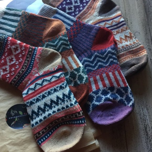 NEW happy feet Wool Crew Socks set [4] - Picture 6 of 8